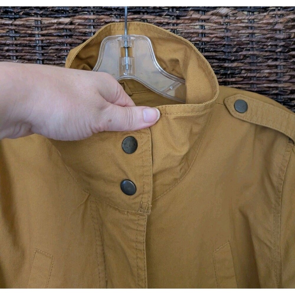 Ambiance Outerwear Utility Jacket Size M Military Mustard Street Louigi Anorak - Picture 2 of 16